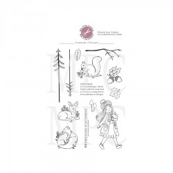 PC-PA-TP1   MES P'TITS CISEAUX COLLECTION PROMENADE D'AUTOMNE TAMPONS CLEAR