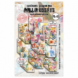 41   AALL AND CREATE PAPER PAD 41 COLOUR ME FLORAL 10 imprimés R/V A5 350g
