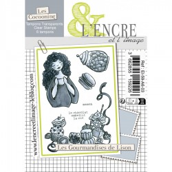 EI-59-A6-03   L'ENCRE ET L'IMAGE TAMPONS CLEAR LES GOURMANDISES DE LISON