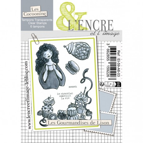 EI-59-A6-03   L'ENCRE ET L'IMAGE TAMPONS CLEAR LES GOURMANDISES DE LISON