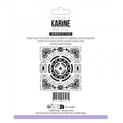 KAP4001   LES ATELIERS DE KARINE JARDIN SECRET POCHOIR LABYRINTHE DE FLEURS