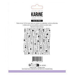 KAP4002   LES ATELIERS DE KARINE JARDIN SECRET POCHOIR PLUIE DE PERLES