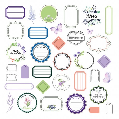 KADC40   LES ATELIERS DE KARINE JARDIN SECRET  DIES CUTS x35 pièces