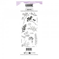 KAT4002   LES ATELIERS DE KARINE JARDIN SECRET TAMPON CLEAR GARDEN PARTY