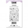 KAT4004   LES ATELIERS DE KARINE JARDIN SECRET TAMPON CLEAR AVEC DES FLEURS