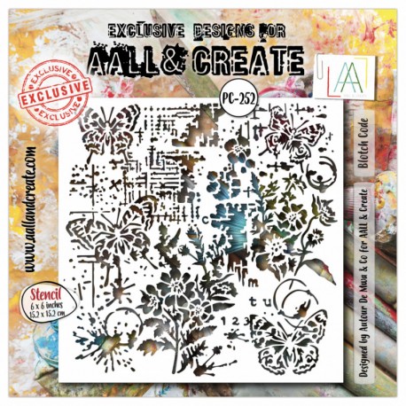 252   AALL & CREATE STENCIL 252 BLOTCH CODE
