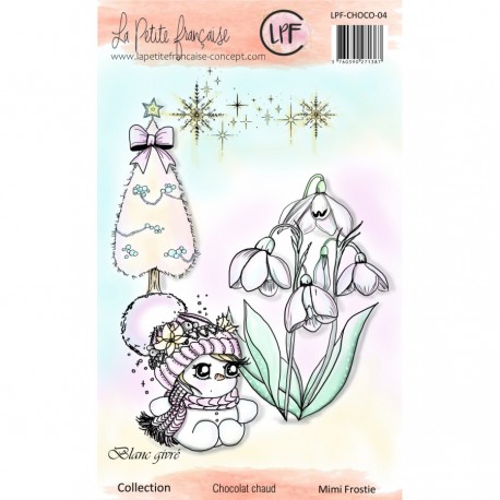 LPF-CHOCO-04   LA PETITE FRANÇAISE COLL. CHOCOLAT CHAUD TAMPONS CLEAR MIMI FROSTIE
