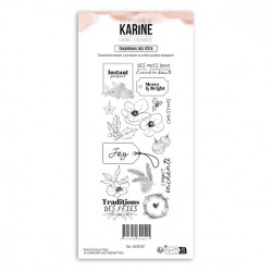 KAT4107   LES ATELIERS DE KARINE CARNET ENCHANTÉ TAMPON CLEAR TRADITIONS DES FÊTES