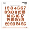 KAD4104   LES ATELIERS DE KARINE CARNET ENCHANTÉ DIES CHIFFRES CALENDRIER DE L'AVENT