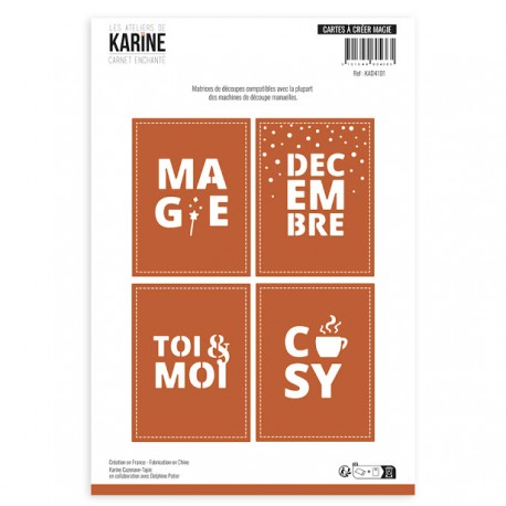 KAD4101   LES ATELIERS DE KARINE CARNET ENCHANTÉ DIES CARTES À CRÉER MAGIE