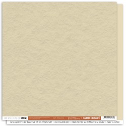 KAC4114   LES ATELIERS DE KARINE CARNET ENCHANTÉ BEIGE ENCHANTÉ 30.5 cm x 30.5 cm
