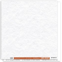 KAC4112   LES ATELIERS DE KARINE CARNET ENCHANTÉ BLANC ENCHANTÉ 30.5 cm x 30.5 cm