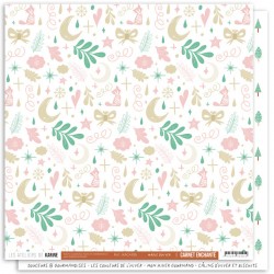 KAC4106   LES ATELIERS DE KARINE CARNET ENCHANTÉ MAGIE D'HIVER 30.5 cm x 30.5 cm