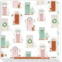 KAC4104   LES ATELIERS DE KARINE CARNET ENCHANTÉ AUX PORTES DE L'HIVER 30.5 cm x 30.5 cm
