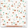 KAC4102   LES ATELIERS DE KARINE CARNET ENCHANTÉ RUE DES SAPINS 30.5 cm x 30.5 cm