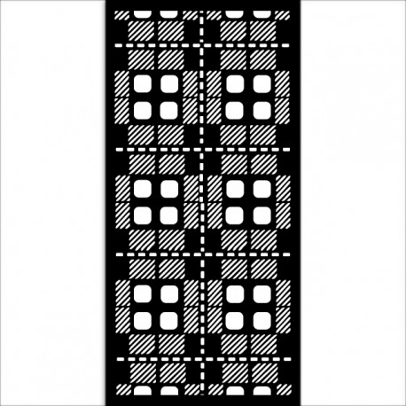 KSTDL97   STAMPERIA POCHOIR GEAR UP FOR CHRISTMAS FABRIC MODELE 12 cmx 25 cm