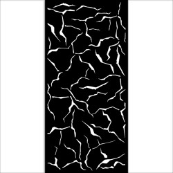 KSTDL101   STAMPERIA POCHOIR GOLDEN HARMONY CRAQUEMENT 12 cmx 25 cm