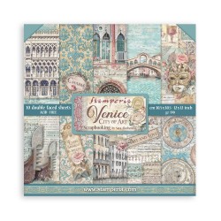 SBBL172   STAMPERIA VENICE CITY OF ART 10 feuilles R/V 30.5cmx30.5cm 190 gr