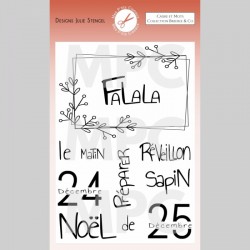 PC-BCO-TP2   MES P'TITS CISEAUX BREDELE AND  CO TAMPONS CLEAR CADRE ET MOTS