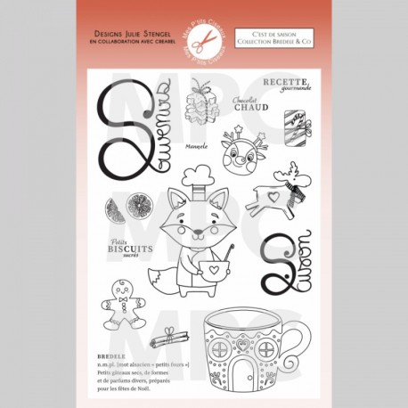 PC-BCO-TP1   MES P'TITS CISEAUX BREDELE AND  CO TAMPONS CLEAR C'EST DE SAISON