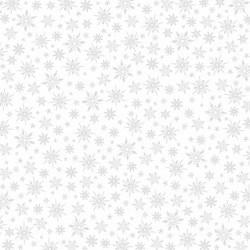 HPLF-EDN-ACE   HA PI LITTLE FOX COLLECTION ÉTOILE DES NEIGES ACÉTATE IMPRIMÉ 30.5cmx30.5cm