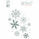 HPLF-EDN-D2521   HA PI LITTLE FOX COLLECTION ÉTOILE DES NEIGES MATRICES DE DÉCOUPE FOND FLOCONS