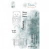 HPLF-EDN-T2524   HA PI LITTLE FOX COLLECTION ÉTOILE DES NEIGES TAMPONS CLEAR AU COIN DU FEU