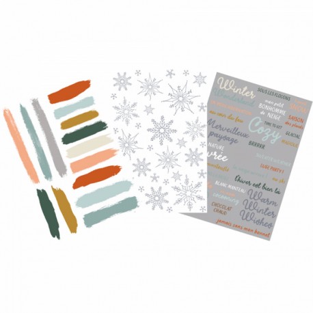 HPLF-EDN-RUB   HA PI LITTLE FOX COLLECTION ÉTOILE DES NEIGES TRANSFERTS