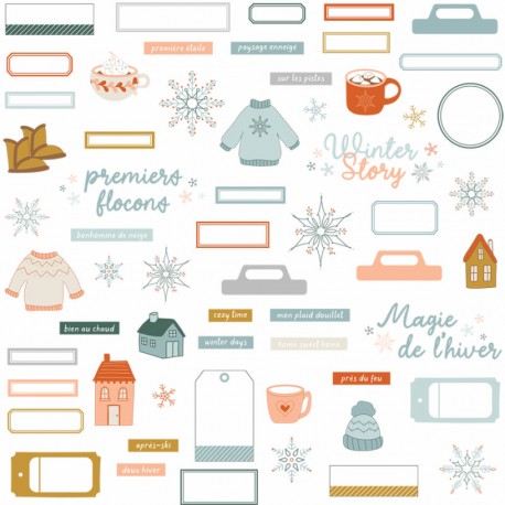 HPLF-EDN-CUT    HA PI LITTLE FOX COLLECTION ÉTOILE DES NEIGES DIE CUTS