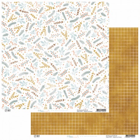 HPLF-EDN-05   HA PI LITTLE FOX COLLECTION ÉTOILE DES NEIGES  N.5  30.5 cm x 30.5 cm