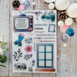 ALT115   CHOU & FLOWERS COLLECTION ALTITUDE TAMPONS CLEAR ESPRIT HYGGE