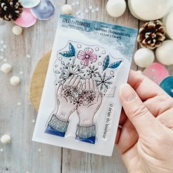 ALT107   CHOU & FLOWERS COLLECTION ALTITUDE TAMPONS CLEAR LES MAINS ENNEIGÉES