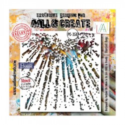 AALL & CREATE STENCIL 258 STARFALL RAYS