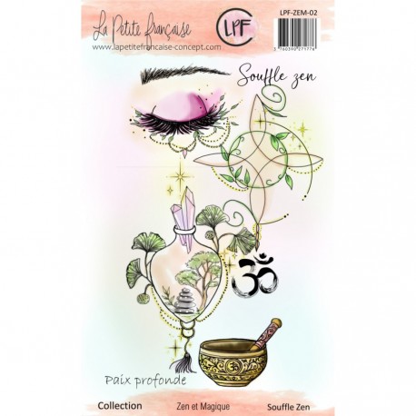 LPF-ZEM-02   LA PETITE FRANÇAISE COLL. ZEN ET MAGIQUE TAMPONS CLEAR SOUFFLE ZEN