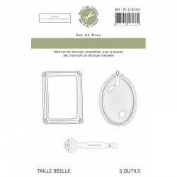 PC-LCB-D01   MES P'TITS CISEAUX COLL. LA CLÉ DU BONHEUR MATRICES DE DÉCOUPE MIROIRS