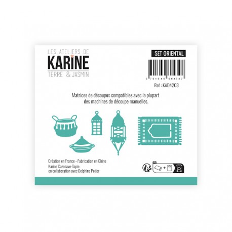 KAD4203   LES ATELIERS DE KARINE TERRE ET JASMIN DIES SET ORIENTAL