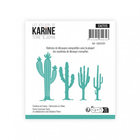 KAD4201   LES ATELIERS DE KARINE TERRE ET JASMIN DIES CACTUS