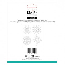 KAB4201   LES ATELIERS DE KARINE TERRE ET JASMIN POCHOIR BRODERIE MANDALAS