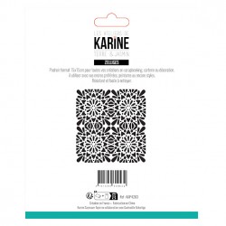 KAP4203   LES ATELIERS DE KARINE TERRE ET JASMIN  POCHOIR ZELLIGES