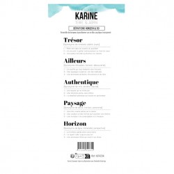 KAT4204   LES ATELIERS DE KARINE TERRE ET JASMIN TAMPON CLEAR DÉFINITIONS HORIZON AND CO
