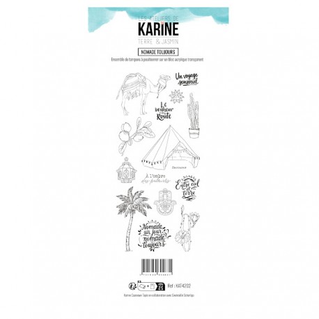 KAT4202   LES ATELIERS DE KARINE TERRE ET JASMIN TAMPON CLEAR NOMADE TOUJOURS