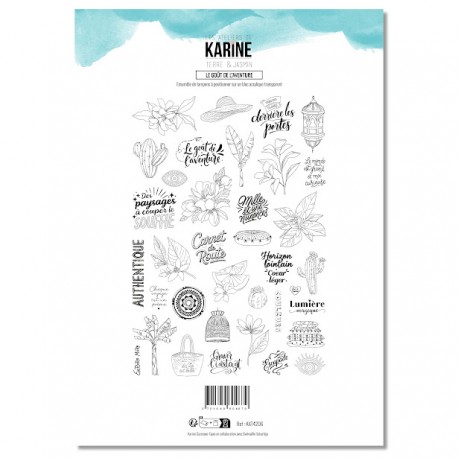 KAT4206   LES ATELIERS DE KARINE TERRE ET JASMIN TAMPON CLEAR LE GOÛT DE L'AVENTURE