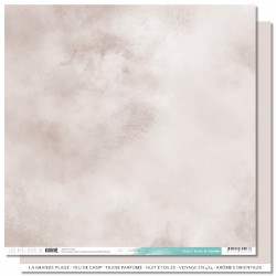 KAC4209   LES ATELIERS DE KARINE TERRE ET JASMIN BEIGE 30.5 cm x 30.5 cm