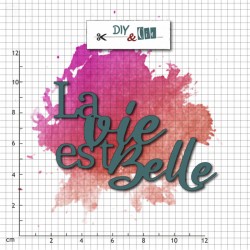 12602-02   DIY & Cie DIE LA VIE EST BELLE