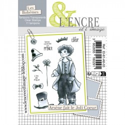 EI-61-A6-03   L'ENCRE ET L'IMAGE TAMPONS CLEAR ARSÈNE FAIT LE JOLI COEUR