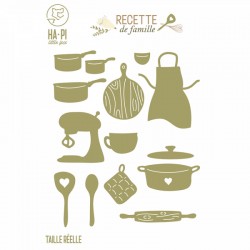 HA PI LITTLE FOX COLL. RECETTE DE FAMILLE MATRICES DE DÉCOUPE USTENSILES