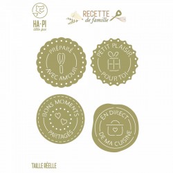 HA PI LITTLE FOX COLL. RECETTE DE FAMILLE MATRICES DE DÉCOUPE SCEAUX GOURMANDS