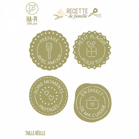 HA PI LITTLE FOX COLL. RECETTE DE FAMILLE MATRICES DE DÉCOUPE SCEAUX GOURMANDS