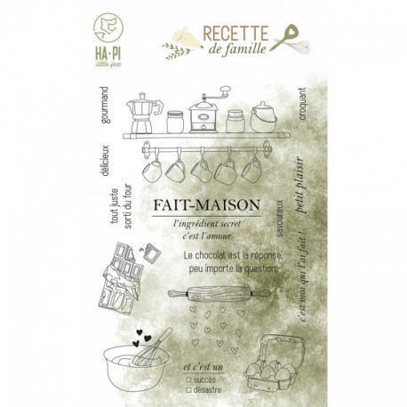 HA PI LITTLE FOX COLLECTION RECETTE DE FAMILLE TAMPONS CLEAR FAIT MAISON