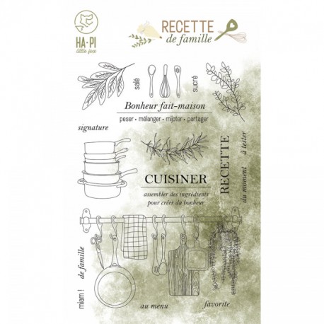 HA PI LITTLE FOX COLLECTION RECETTE DE FAMILLE TAMPONS CLEAR CUISINER